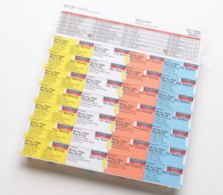 Sample color-coded Dispill blister packaging
